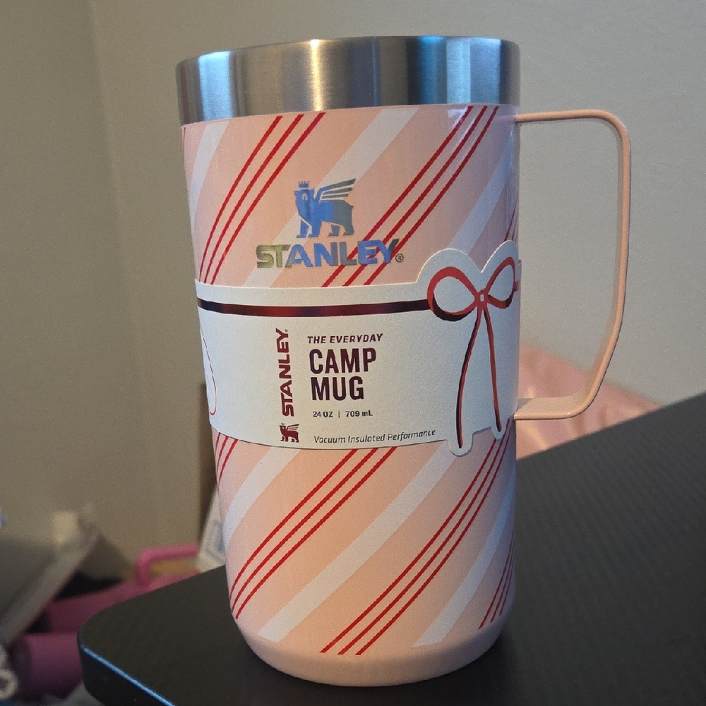 Stanley Pink and White Camp Mug